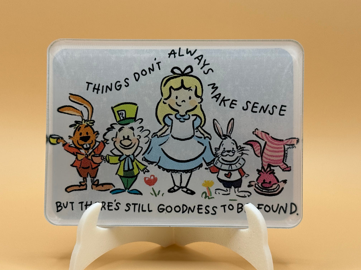 Alice themed magnet 2 x 3