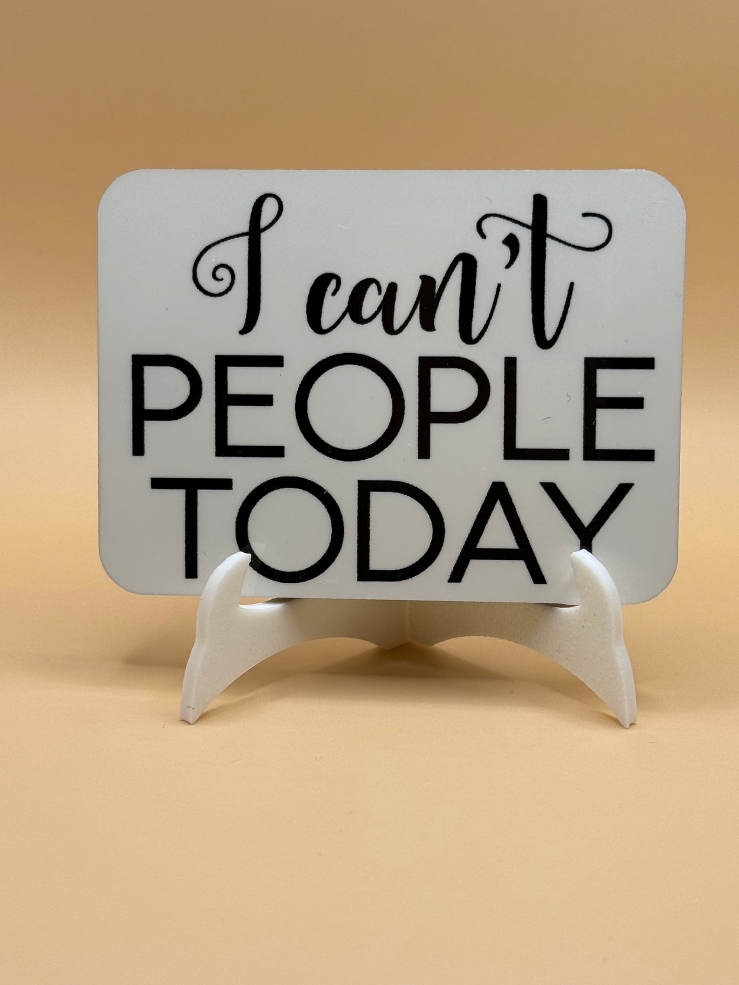 I can't people today 2 x 3