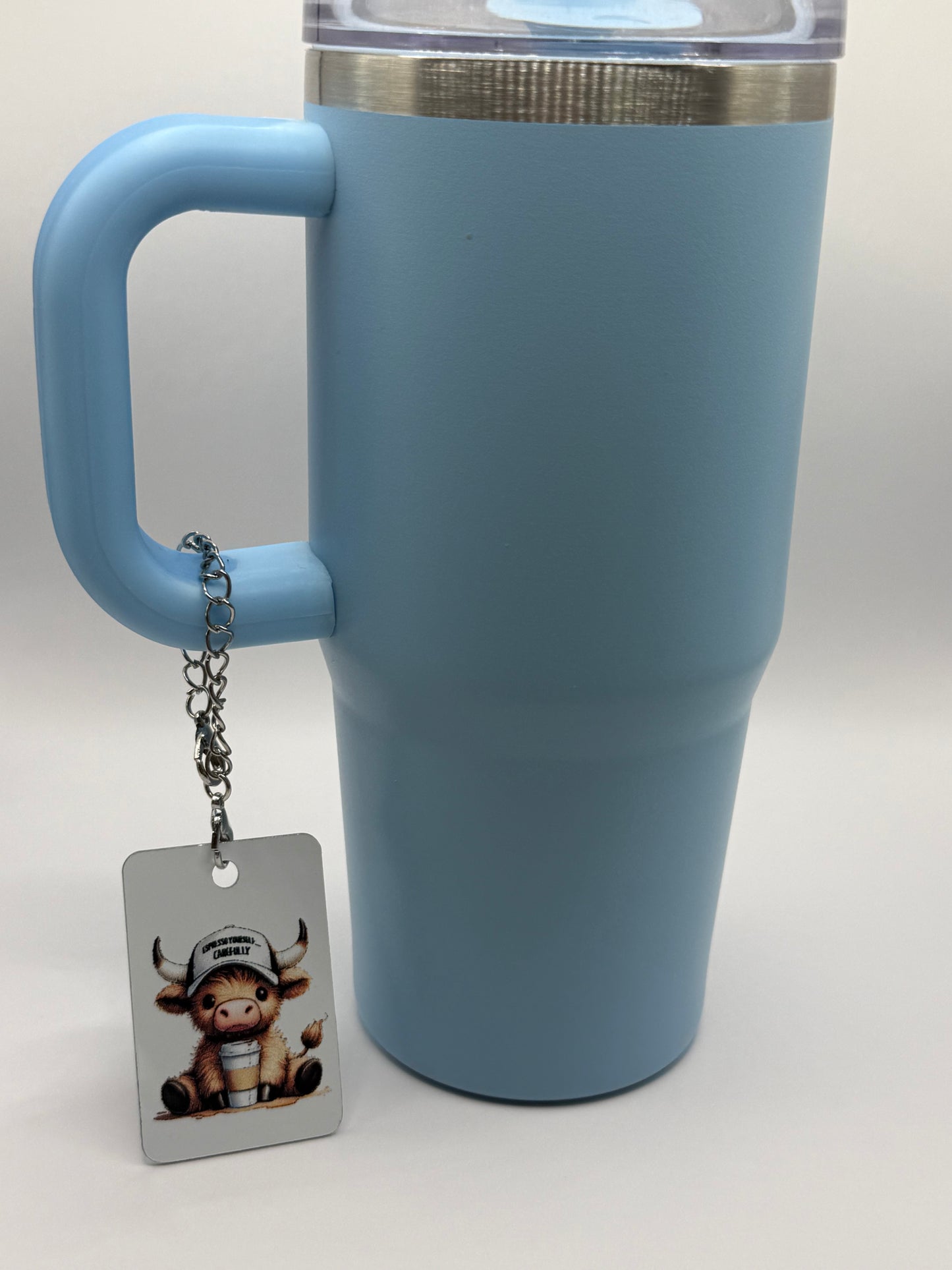 Rectangle charm for tumbler or bag - Expresso yourself