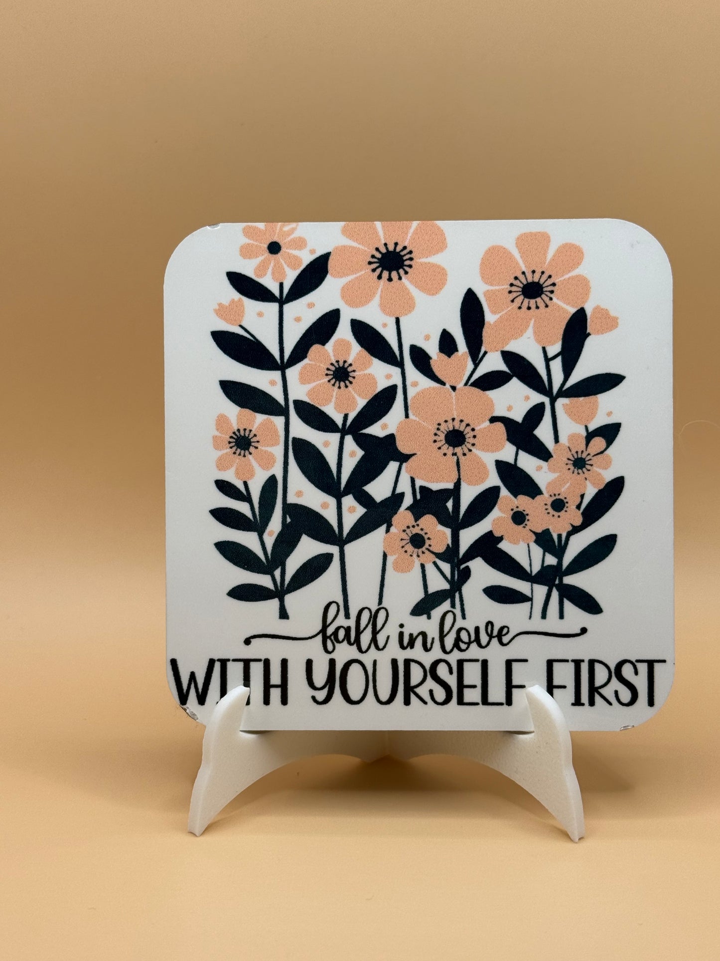 Fall in love with yourself magnet 3 x 3