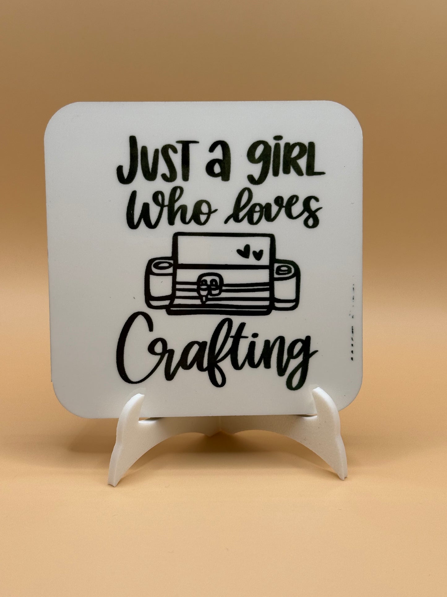 Crafting girl magnet 3 X 3
