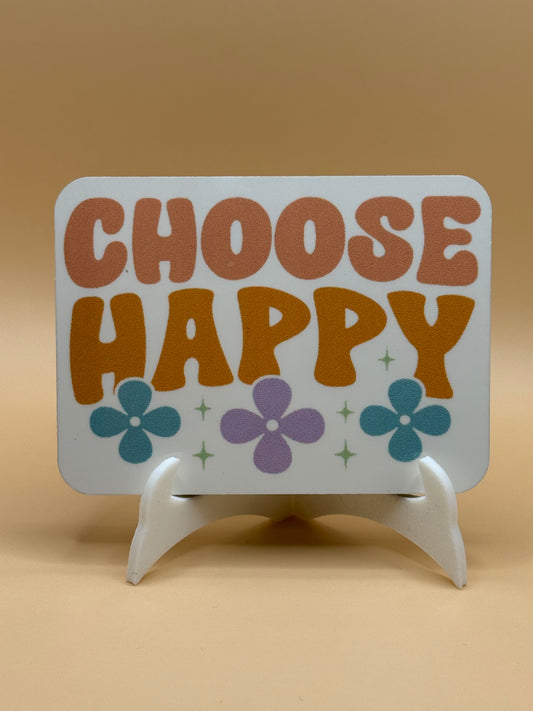 Choose happy  2 x 3