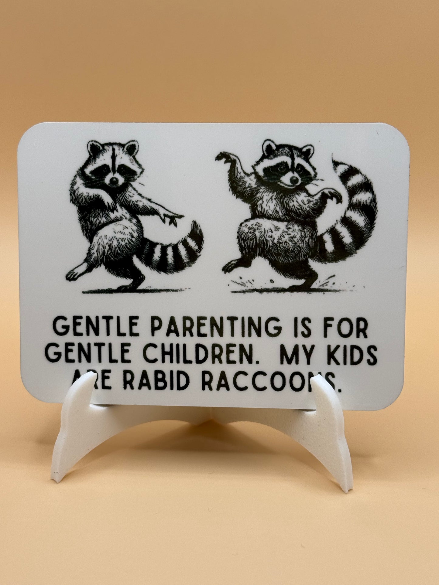 My kids are rabid raccoons  2 x 3