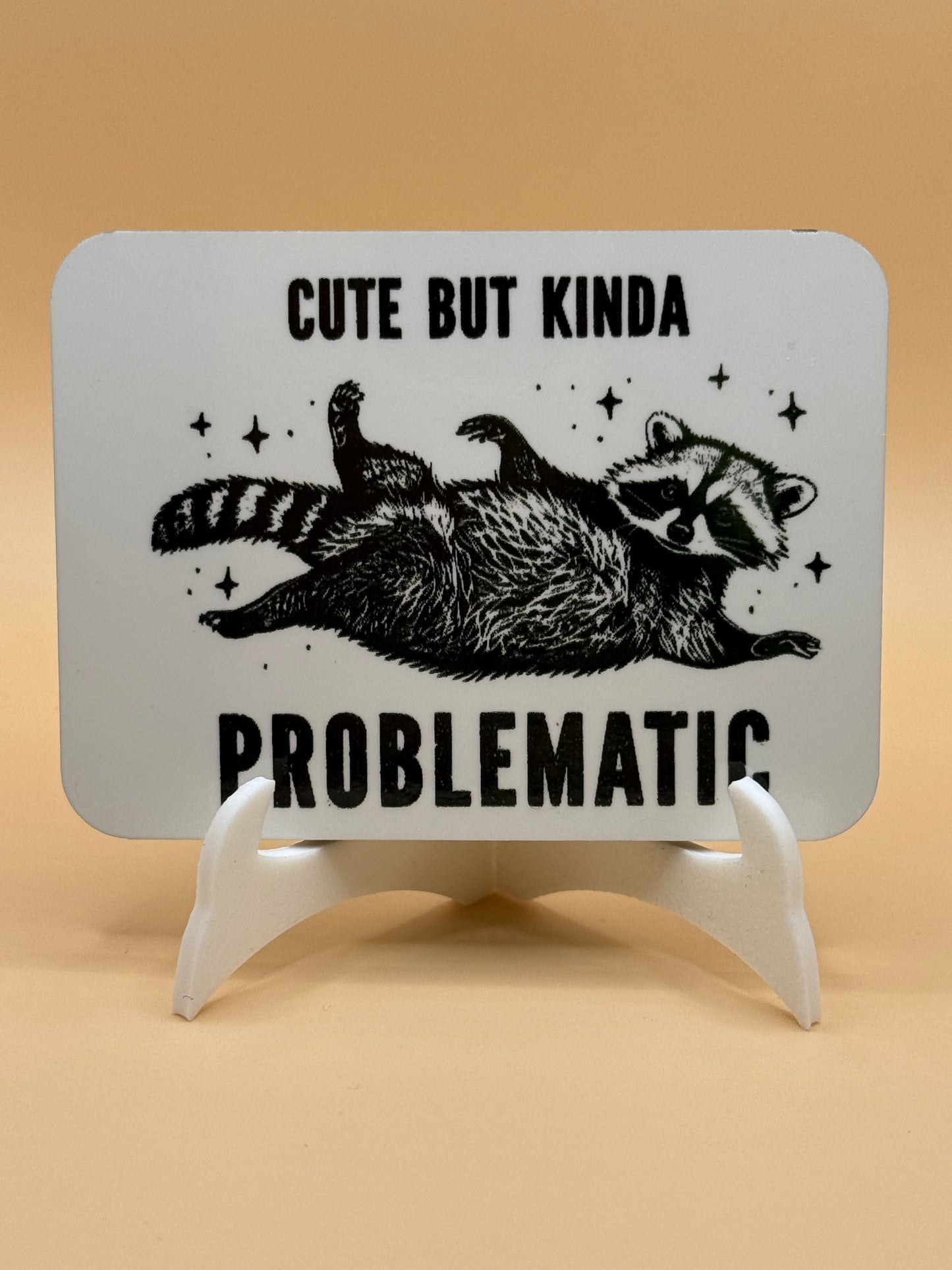 Cute but kinda problematic raccoon 2 x 3