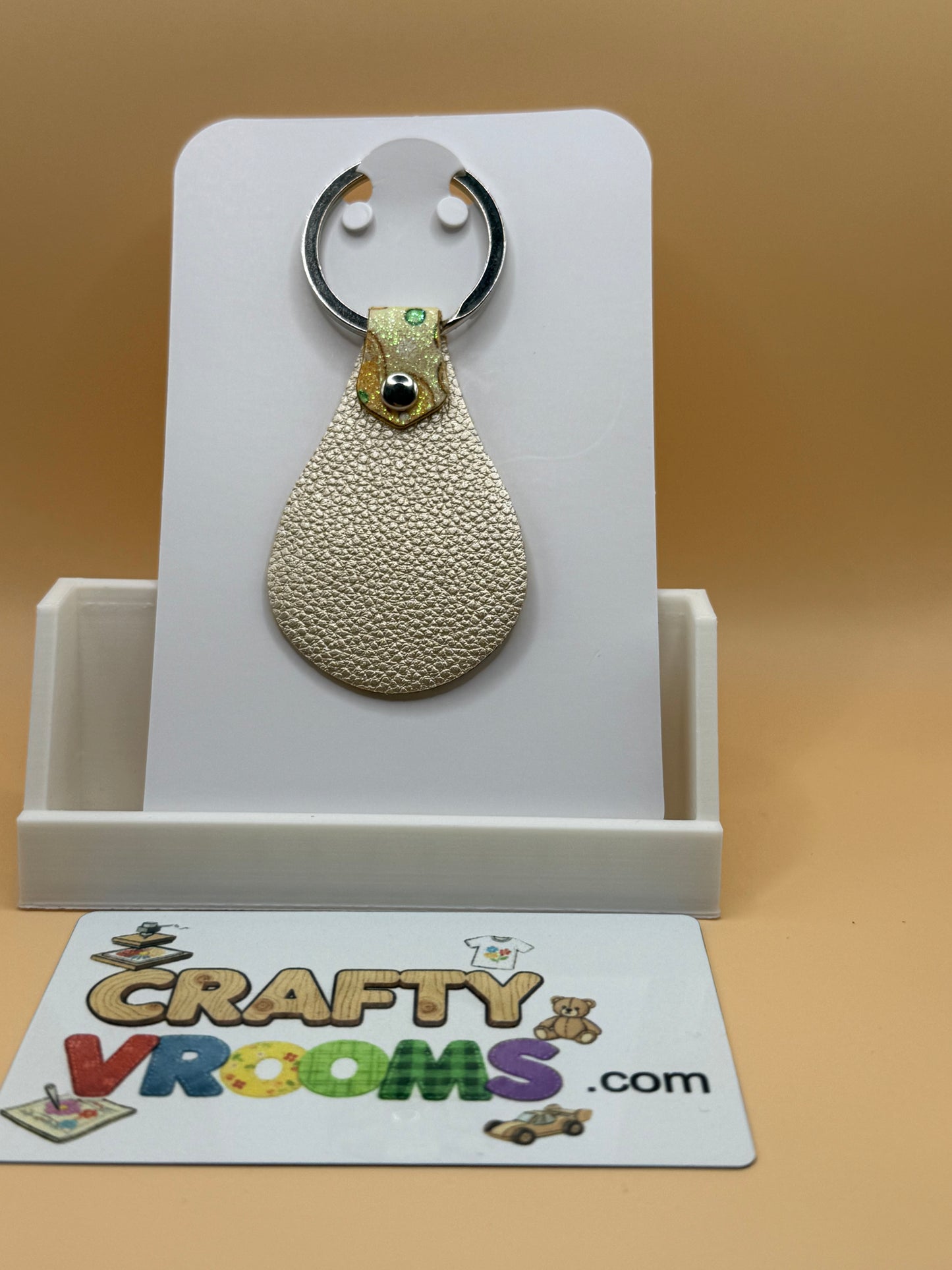 Leatherette keyholder - Christmas cookied