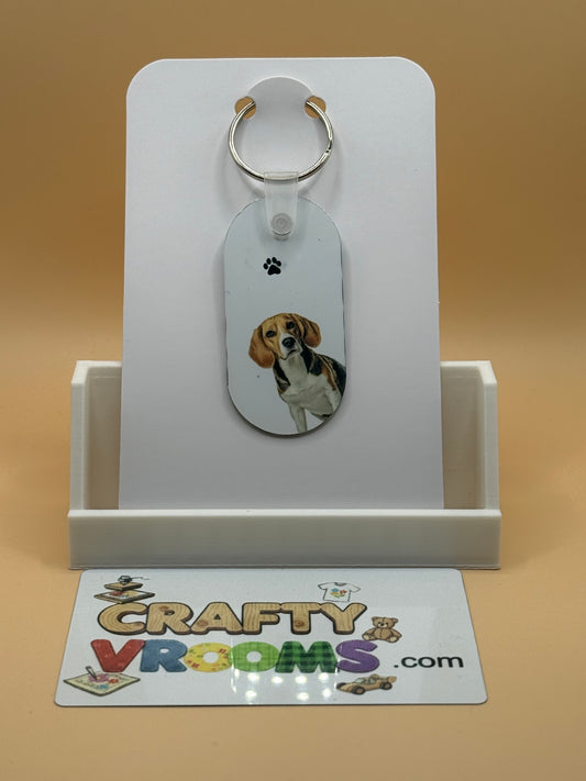 Oval keychain - Beagle