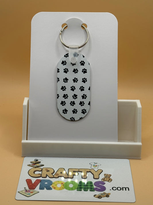 Oval keychain - Boston Terrier