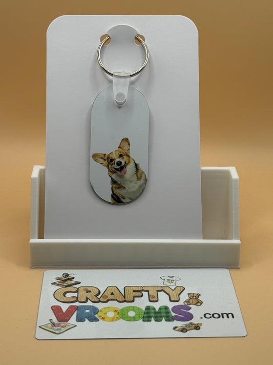 Oval keychain -Welsh Corgi