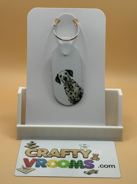 Oval keychain - Dalmatian