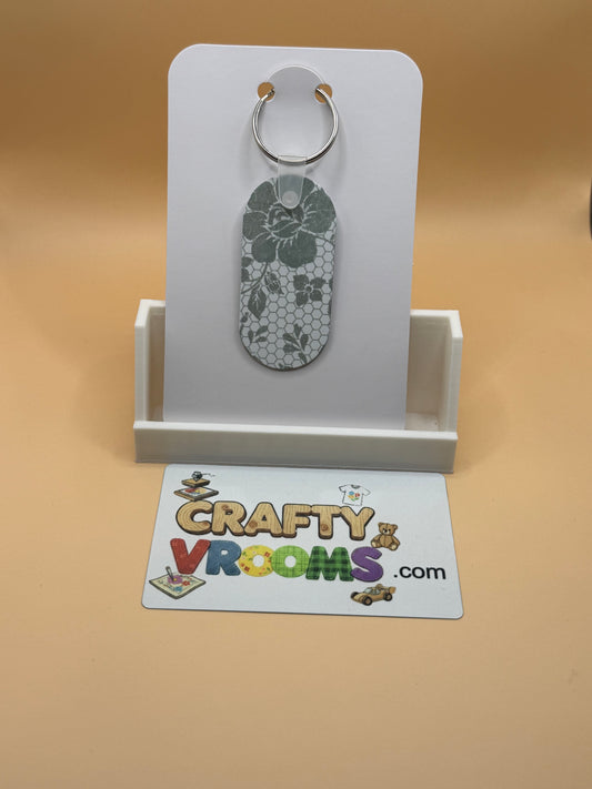 Oval keychain - Book lover fantasy