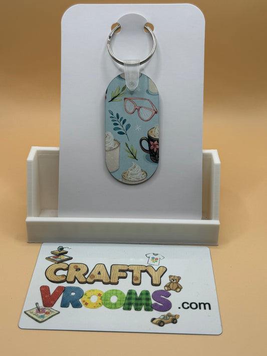 Oval keychain -Book Nerd 2