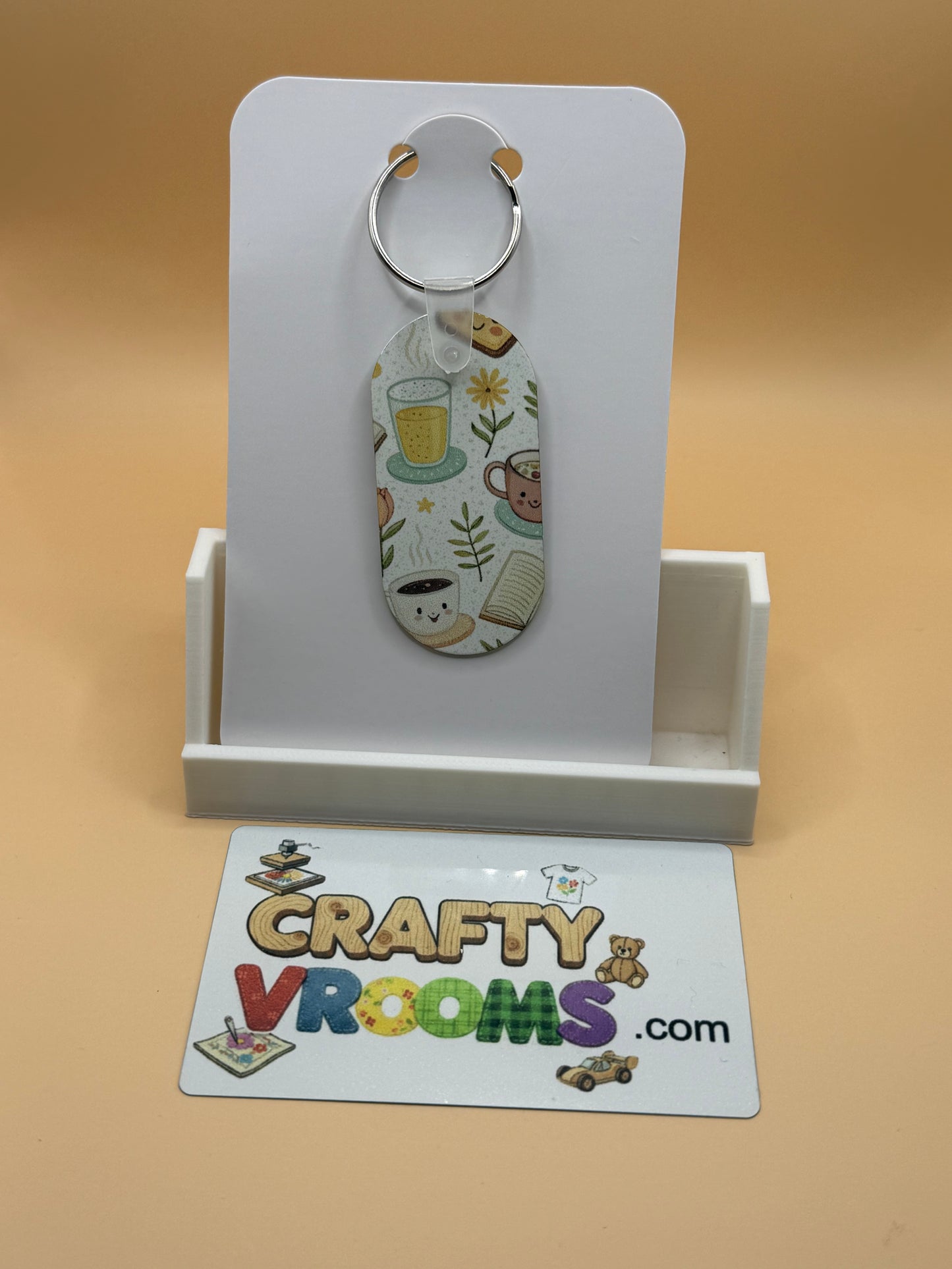 Oval keychain -Book Nerd 3