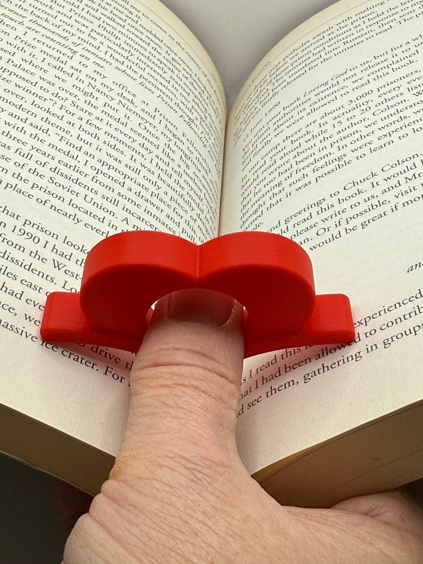 Heart shaped book holder