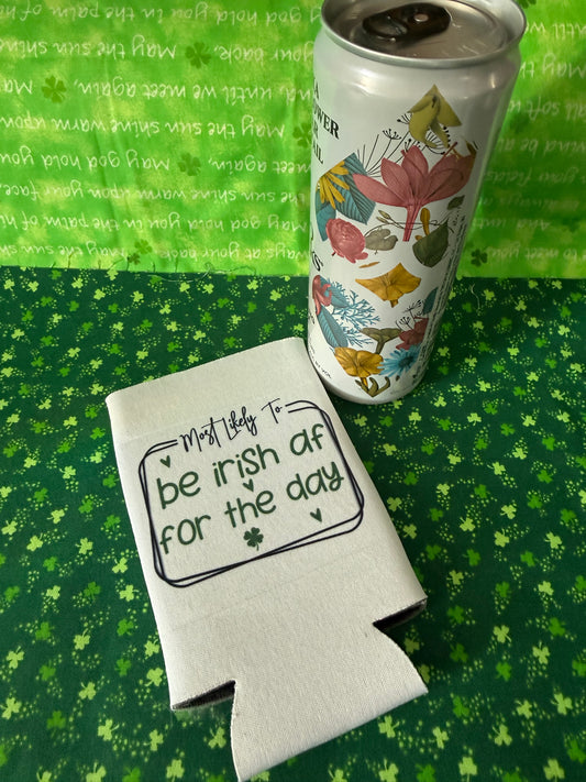 Skinny can koozie - Irish AF