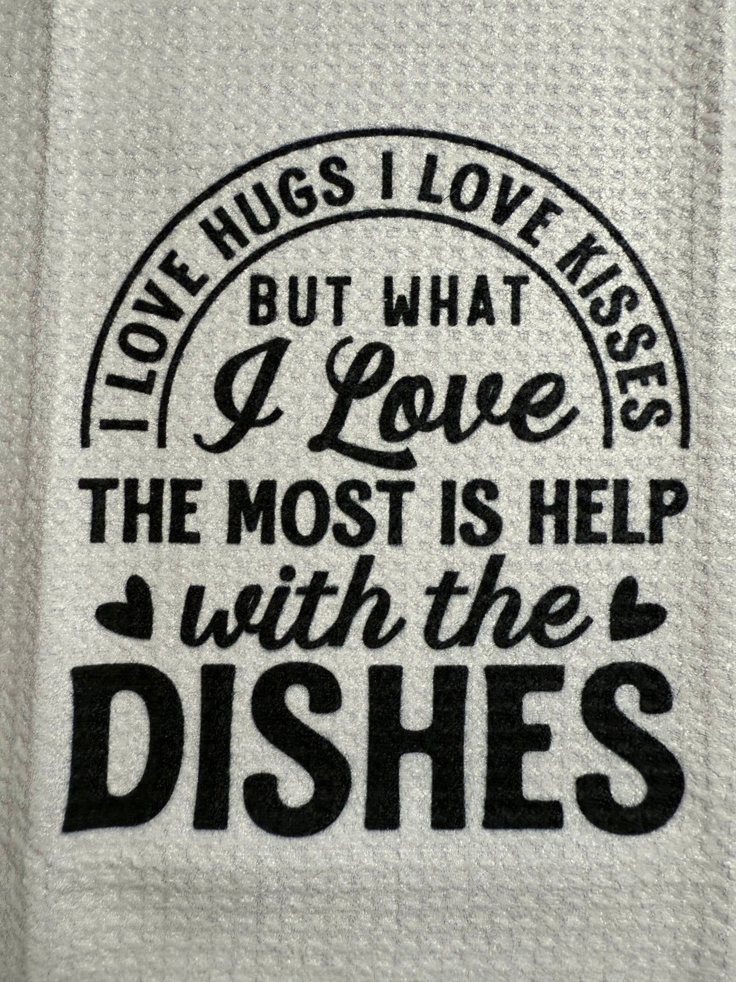 I love hugs & kisses Towels